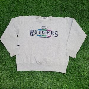 Vintage 80s Rutgers University Sweatshirt Womens XL 22x23
